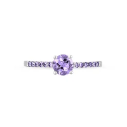 Histoire d'Or Bague Manon Or Blanc Amethyste Discount