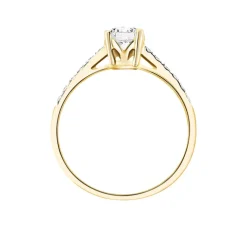 Histoire d'Or Bague Manon De Zirconium or jaune oxyde