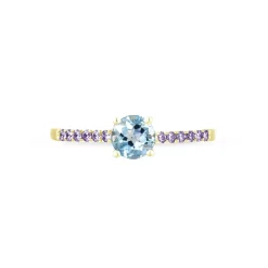 Histoire d'Or Bague Manon Or Jaune Topaze Et Amethyste Clearance