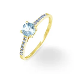 Histoire d'Or Bague Manon Or Jaune Topaze Et Oxyde De Zirconium Best