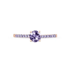Histoire d'Or Bague Manon Or Rose Amethyste