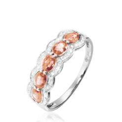 Histoire d'Or Bague Margaux Or Blanc Morganite Et Diamant Discount