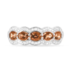 Histoire d'Or Bague Margaux Or Blanc Morganite Et Diamant Discount