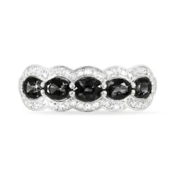 Histoire d'Or Bague Margaux Or Blanc Onyx Et Diamant Discount