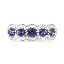 Histoire d'Or Bague Margaux Or Blanc Tanzanite Et Diamant Best