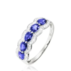 Histoire d'Or Bague Margaux Or Blanc Tanzanite Et Diamant