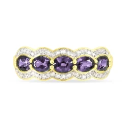 Histoire d'Or Bague Margaux Or Jaune Amethyste Et Diamant Outlet