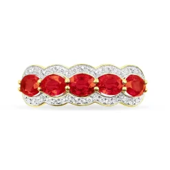 Histoire d'Or Bague Margaux Et Diamant or jaune rubis Hot
