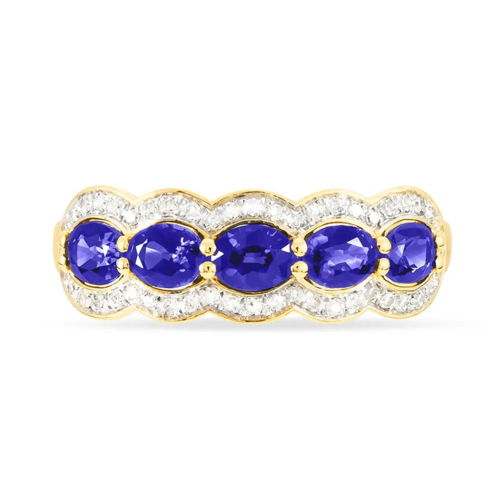 Histoire d'Or Bague Margaux Or Jaune Tanzanite Et Diamant Sale