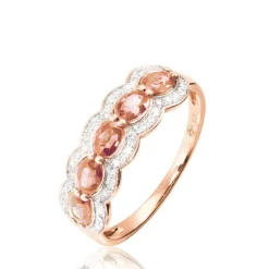 Histoire d'Or Bague Margaux Or Rose Morganite Et Diamant Sale