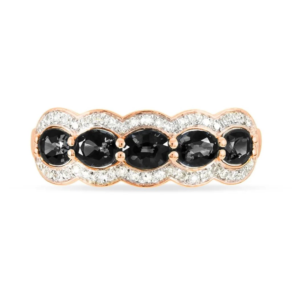 Histoire d'Or Bague Margaux Or Rose Onyx Et Diamant or rose onyx noir Best