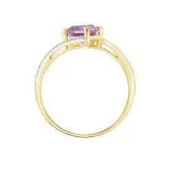 Histoire d'Or Bague Maria-serena Or Jaune Amethyste Et Oxyde De Zirconium or jaune amethyste violette Outlet