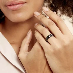 Histoire d'Or Bague Marichka Ceramique Noir Céramique Discount