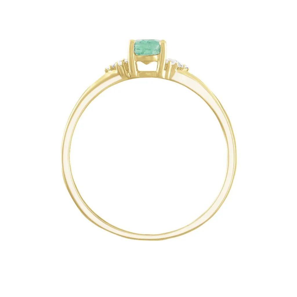 Histoire d'Or Bague Marie Et Diamant or jaune emeraude Clearance