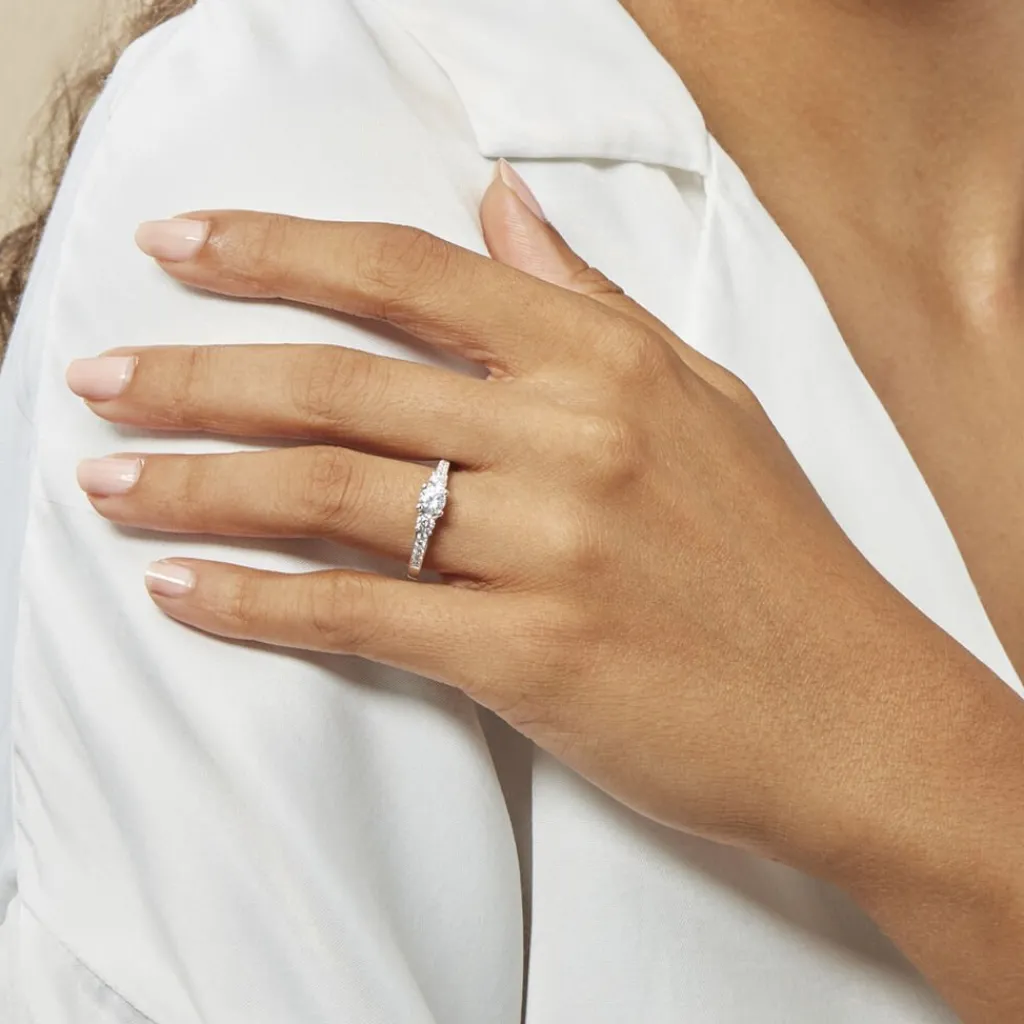 Histoire d'Or Bague Marie-angelina Argent Blanc Oxyde De Zirconium Online