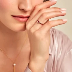 Histoire d'Or Bague Marjeta Diamant or jaune rubis