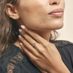 Histoire d'Or Bague Marnie Or Blanc Diamant