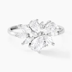 Histoire d'Or Bague Marquis Or Blanc Oxyde De Zirconium Best