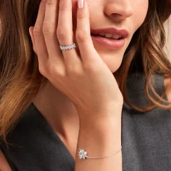 Histoire d'Or Bague Marquis Or Blanc Oxyde De Zirconium Sale