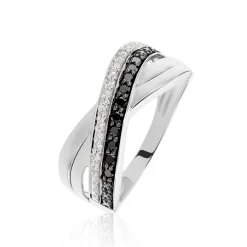Histoire d'Or Bague Martika or blanc diamant Outlet