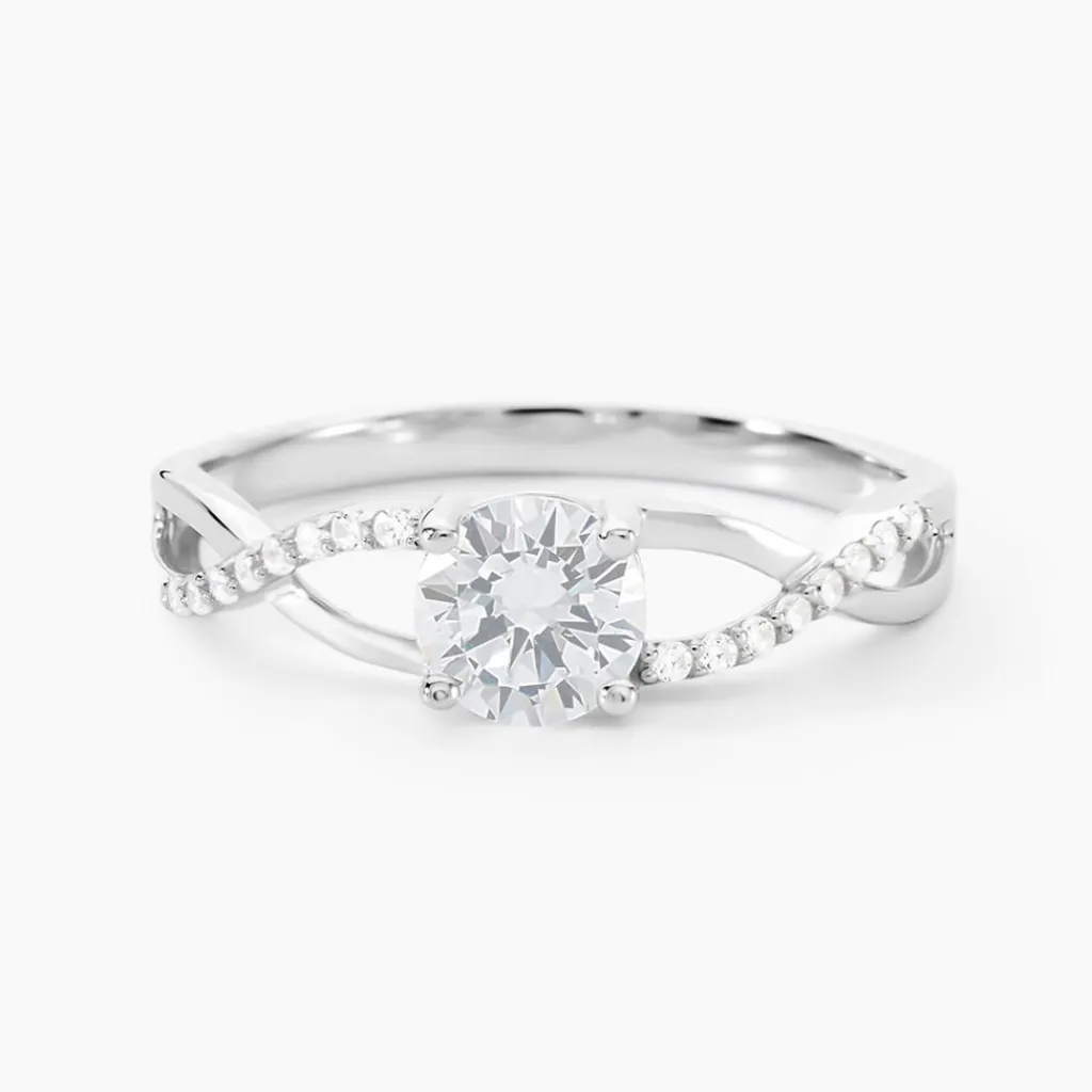 Histoire d'Or Bague Maryna Argent Blanc Oxyde De Zirconium Sale