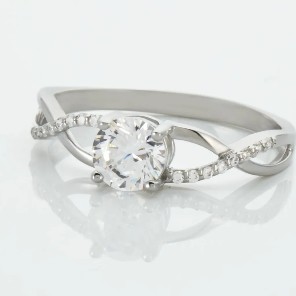 Histoire d'Or Bague Maryna Argent Blanc Oxyde De Zirconium Sale