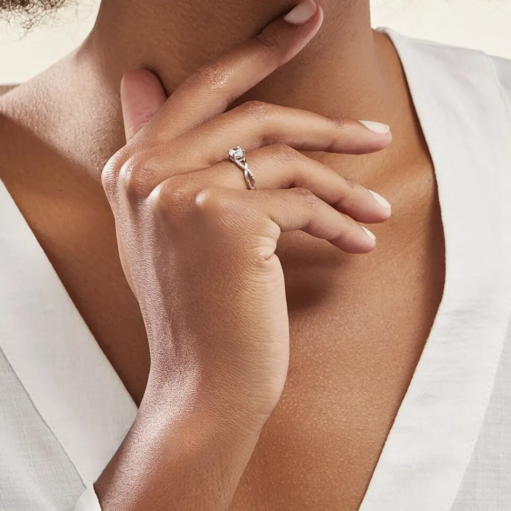 Histoire d'Or Bague Maryna Argent Blanc Oxyde De Zirconium Sale