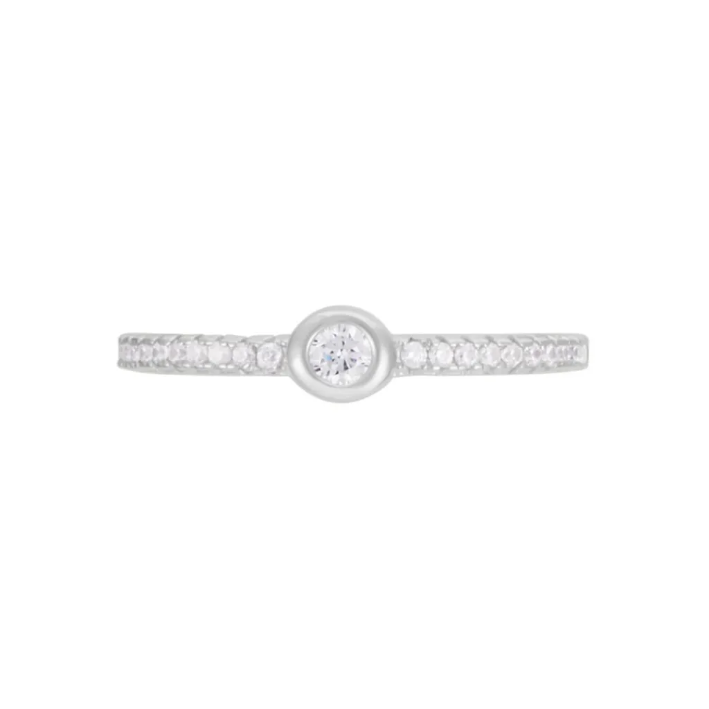 Histoire d'Or Bague Maryne Argent Blanc Oxyde De Zirconium