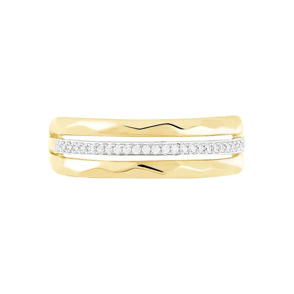 Histoire d'Or Bague Mauna Or Jaune Oxyde De Zirconium Hot