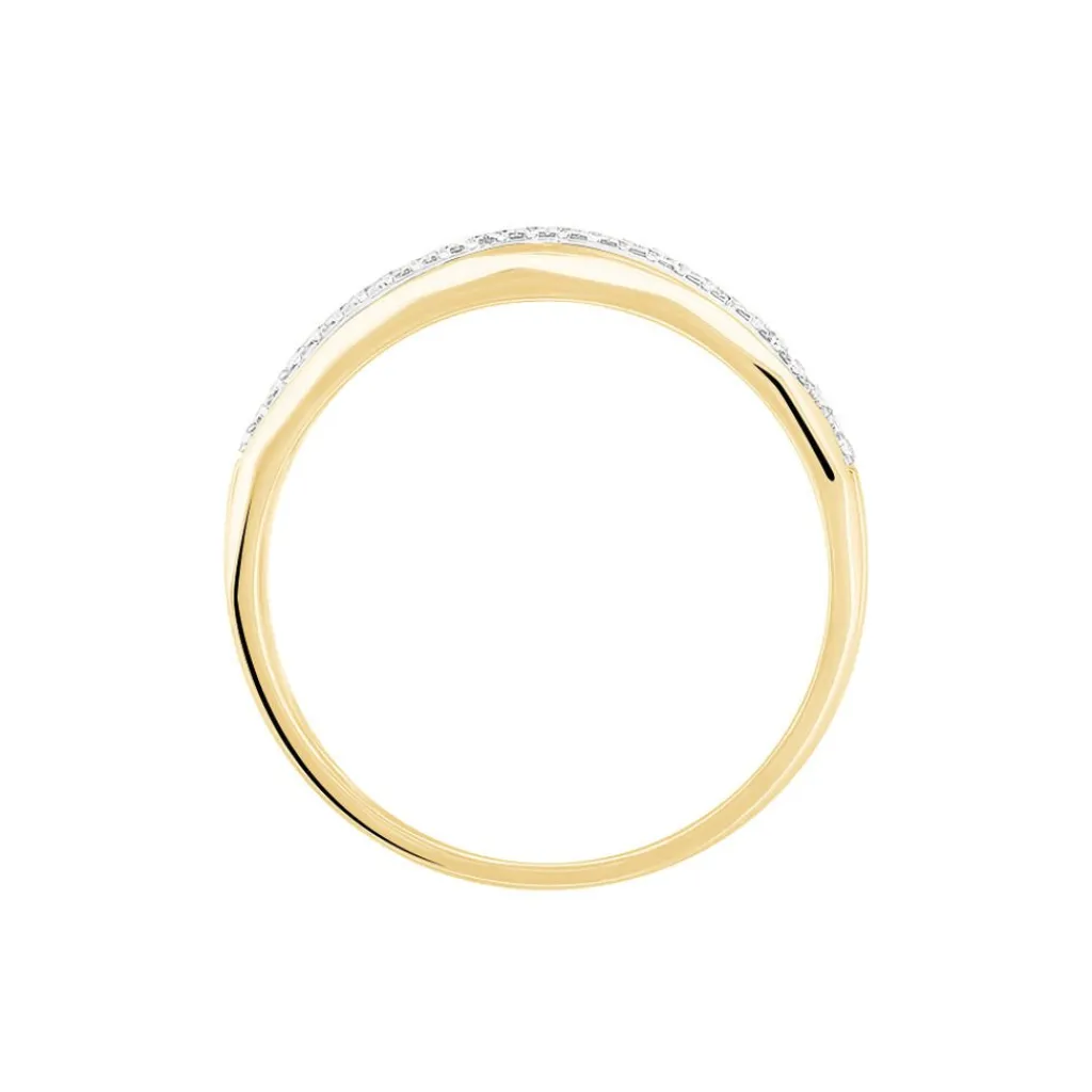 Histoire d'Or Bague Mauna Or Jaune Oxyde De Zirconium Hot