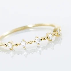 Histoire d'Or Bague Maximilienne Or Jaune Oxyde De Zirconium New