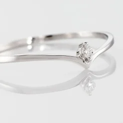 Histoire d'Or Bague Maye or blanc diamant