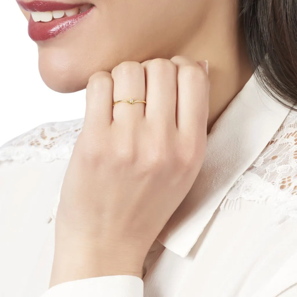 Histoire d'Or Bague Maye or jaune diamant Sale