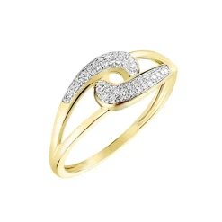 Histoire d'Or Bague Melisianne Or Jaune Diamant