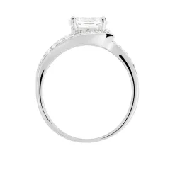 Histoire d'Or Bague Melisse Argent Blanc Oxyde De Zirconium Sale