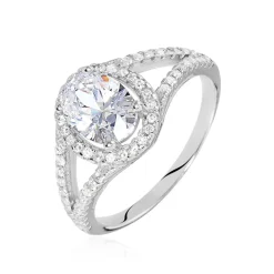 Histoire d'Or Bague Melyssa Argent Blanc Oxyde De Zirconium Outlet