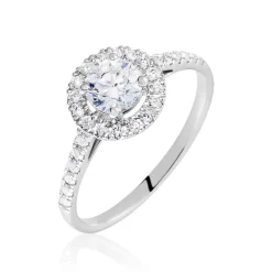 Histoire d'Or Bague Mentoura Platine Blanc Diamant Synthétique Best