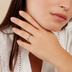 Histoire d'Or Bague Mirene Argent Blanc Oxyde De Zirconium