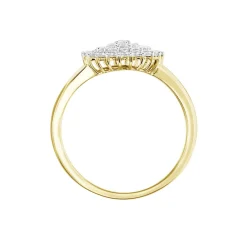 Histoire d'Or Bague Mireya Or Jaune Oxydes New