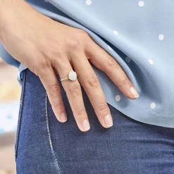 Histoire d'Or Bague Mireya Or Jaune Oxydes New