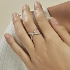 Histoire d'Or Bague Miya Argent Blanc Oxyde De Zirconium