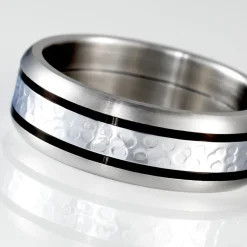 JOURDAN Bague Mollie Acier Blanc