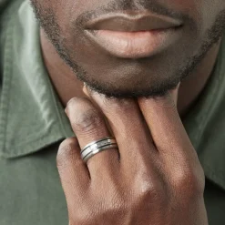 JOURDAN Bague Mollie Acier Blanc