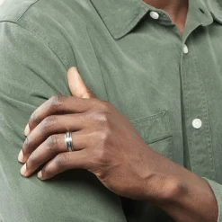 JOURDAN Bague Mollie Acier Blanc