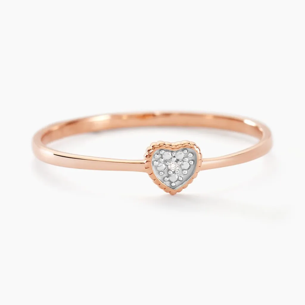 Histoire d'Or Bague Mon 1er Diamant or rose diamant Best