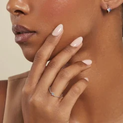 Histoire d'Or Bague Myhalf Argent Blanc Oxyde De Zirconium argent blanc oxyde bleu Hot