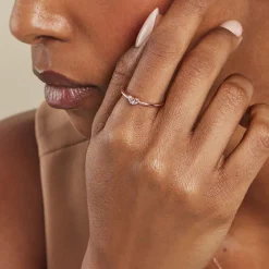 Histoire d'Or Bague Myhalf Argent Rose Oxyde De Zirconium argent rose oxyde rose New