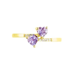 Histoire d'Or Bague Myrtie Or Jaune Amethyste Violet Oxyde De Zirconium Online