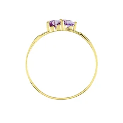 Histoire d'Or Bague Myrtie Or Jaune Amethyste Violet Oxyde De Zirconium Online