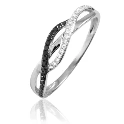 Histoire d'Or Bague Naciye Or Blanc Diamant